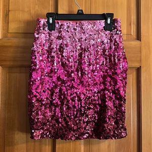Pink Sequin Skirt